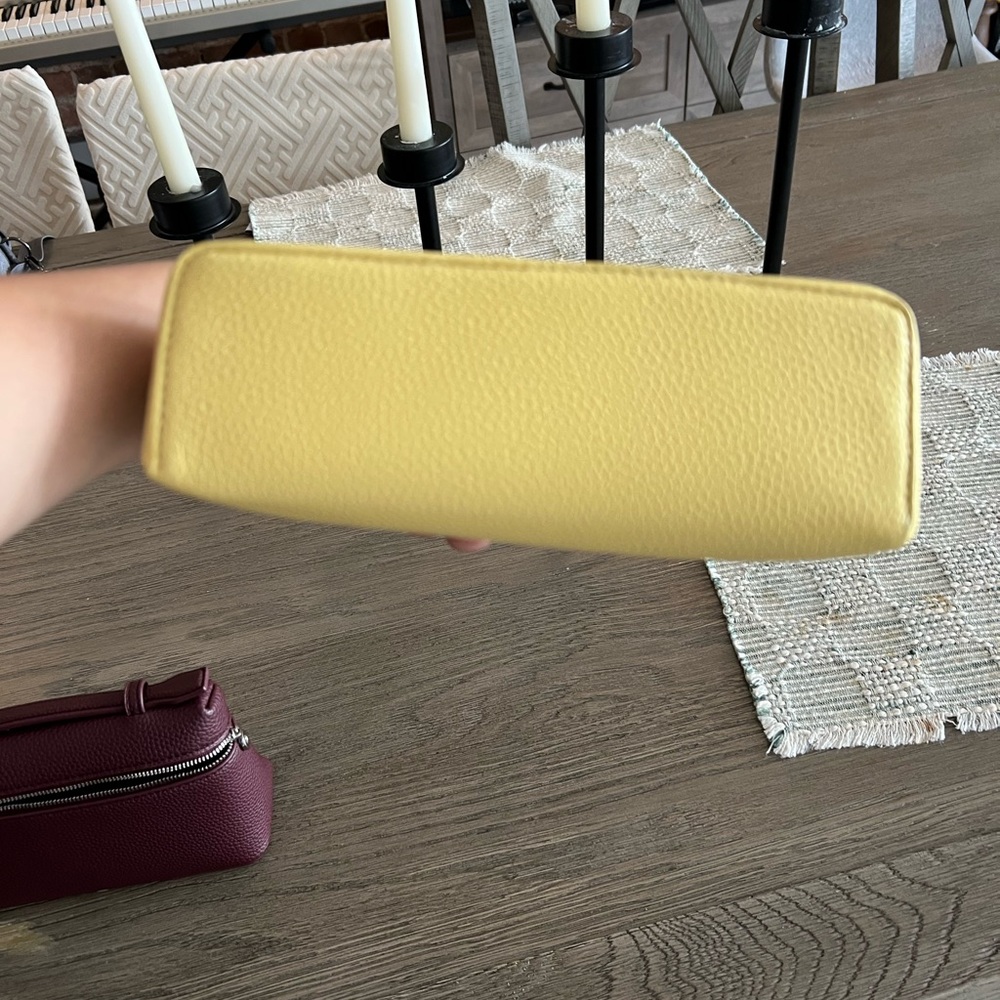 Yellow Leather Women's Bag